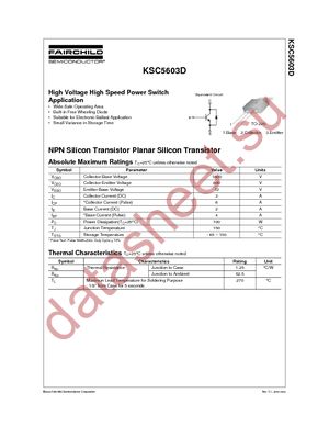 KSC5603D datasheet  